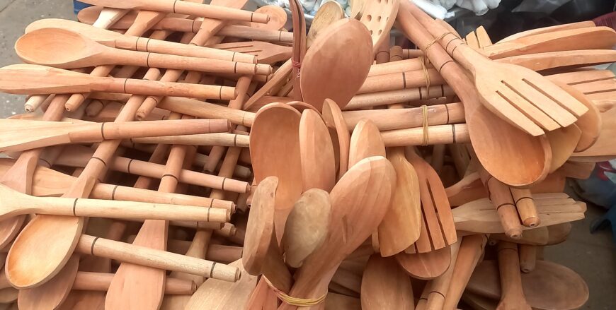 Locally-Made Wooden Utensils-Ladles